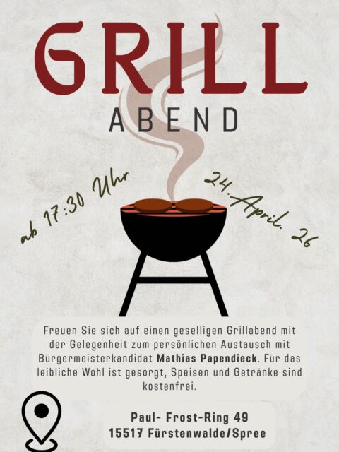 Der zweite geplante Grillabend wird nun im Paule49 stattfinden, nachdem unser letzter Abend ein voller Erfolg war und viele von euch dabei waren. Ich freue mich darauf, euch wiederzusehen, kommt gerne vorbei!☺️🤗